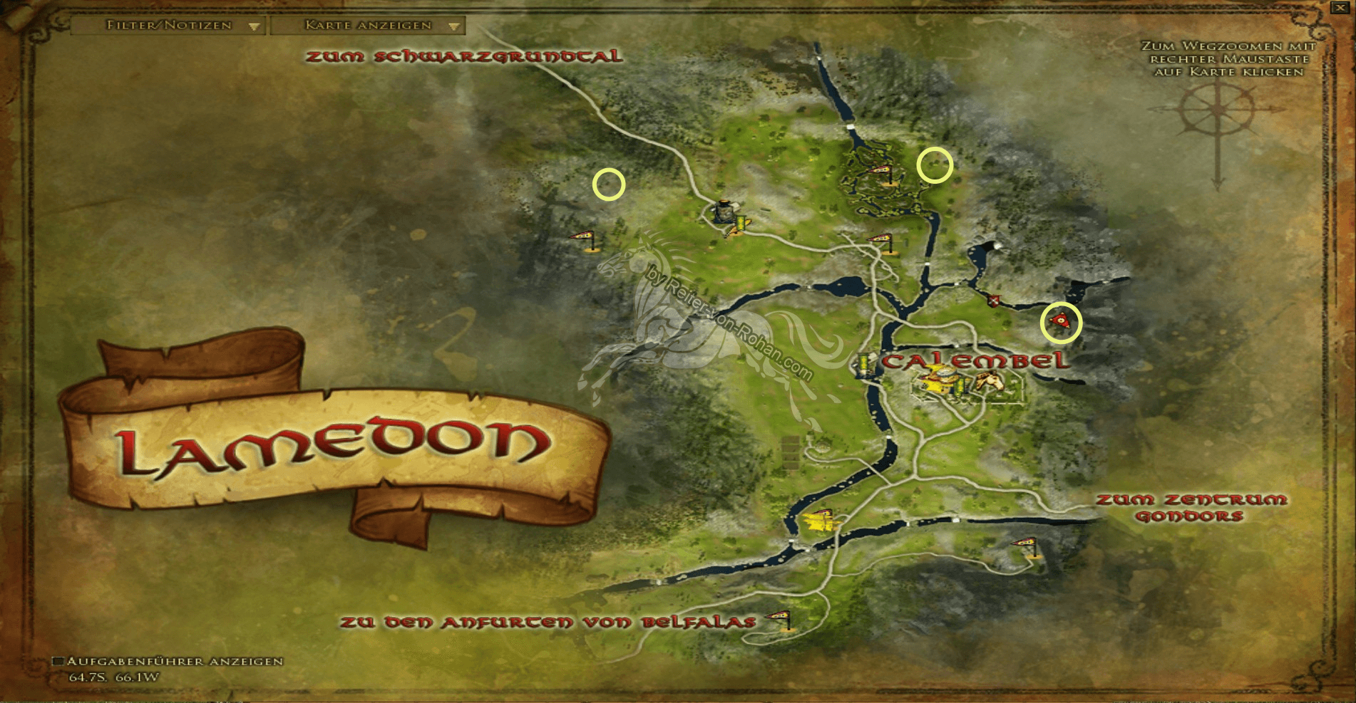 map lamedon
