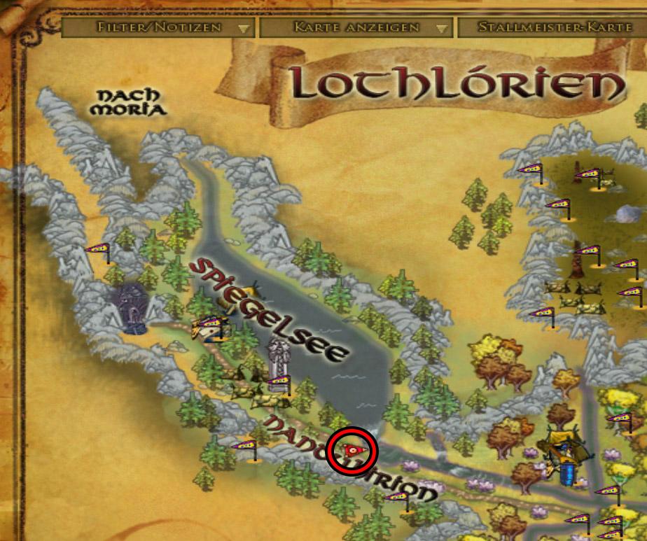 Position in Lorien