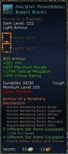 minstrel gear en